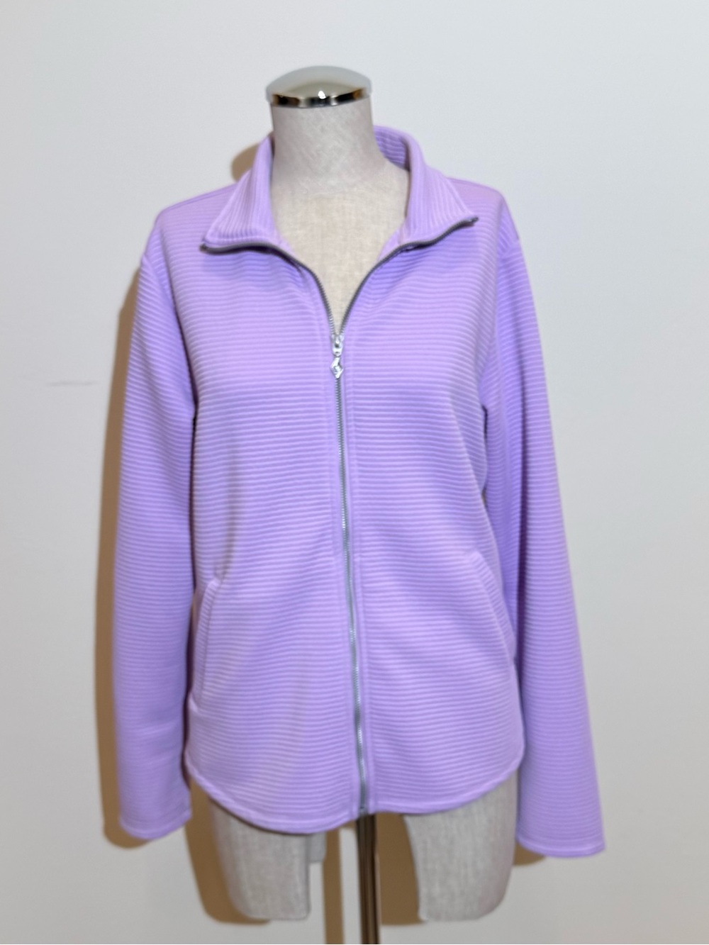 ♦️EUC‼️ SKECHERS® Lilac Hoodless Hoodie Zip-Up Women's Jacket - Size Medium